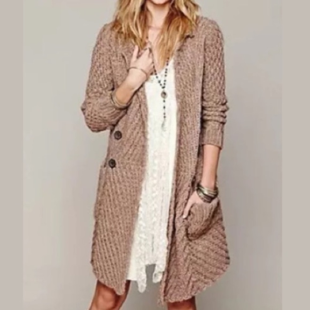 Free People Buttermilk Biscuit Sweater